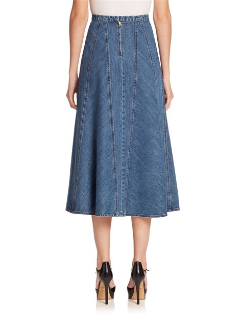 michael kors jean skirt.